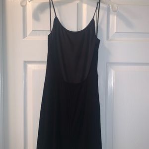 Black sexy low mini dress